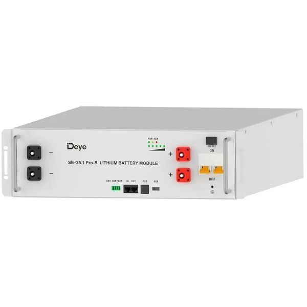 Акумуляторна батарея Deye SE-G5.1-PRO-B 5кВт/год 48В LiFePO4 SE‑G5 фото