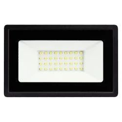 Світлодіодний прожектор AREAL 30W PR-30 6200K 220V IP65, вуличний, чорний, прямокутний, поворотний 22310 фото