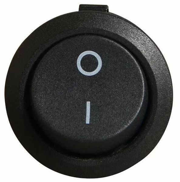 Кнопка круглая черная Biom SB-08B 220V/12V 3A/6A SB-08B фото