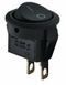 Кнопка круглая черная Biom SB-08B 220V/12V 3A/6A SB-08B фото 1