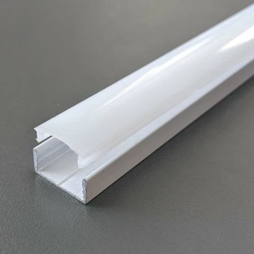 Алюминиевый LED профиль белый BIOM ЛП-7 7х15 мм, анодированный, накладной, для LED ленты, крашеный, длина 2 м LP7AWHT фото
