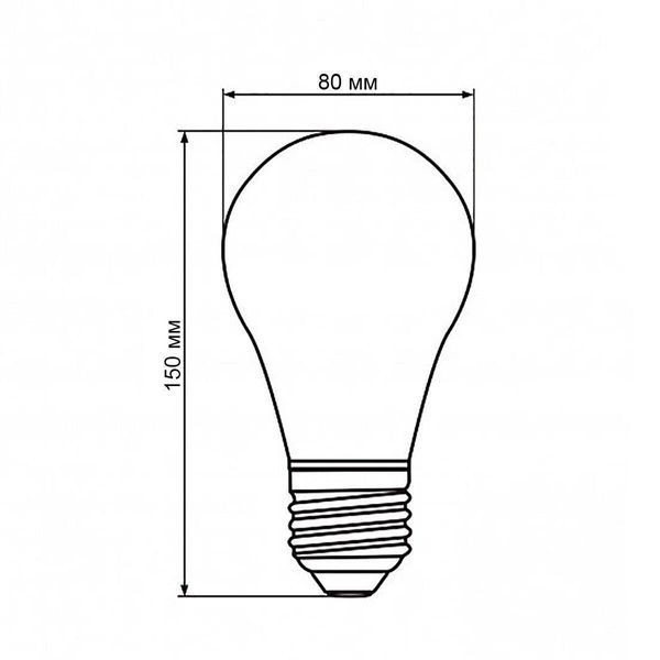 Светодиодная лампочка энергосберегающая Biom BT-520 A80 20W E27 4500К матовая 14104 фото